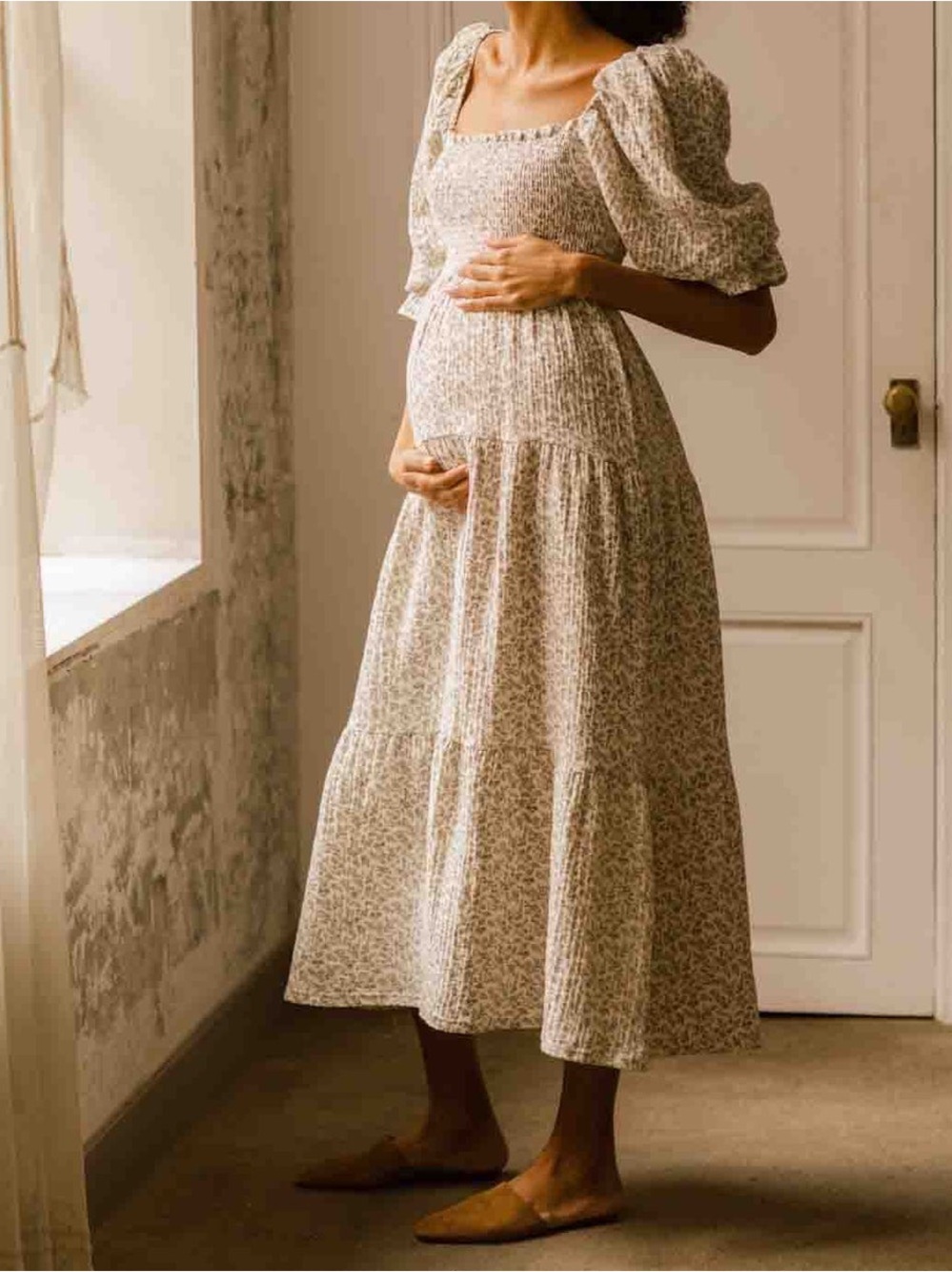 Nothing Fits But Kiko Smocked Muslin Dress in Ichika floral print